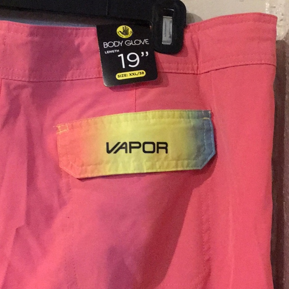 Body Glove 19" Twin Spin Swim Shorts - Dusty Coral NWT